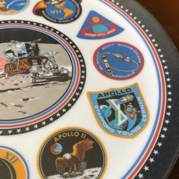 NASA Apollo Space Mission Texas ware collectible plate 10” - Picture 4 of 8